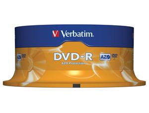 DVD-R VERBATIM 4.7Gb 16X Spindle (25) 
